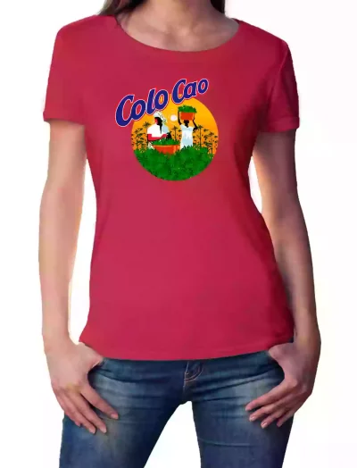 CAMISETA CHICA COLO CAO ROJA