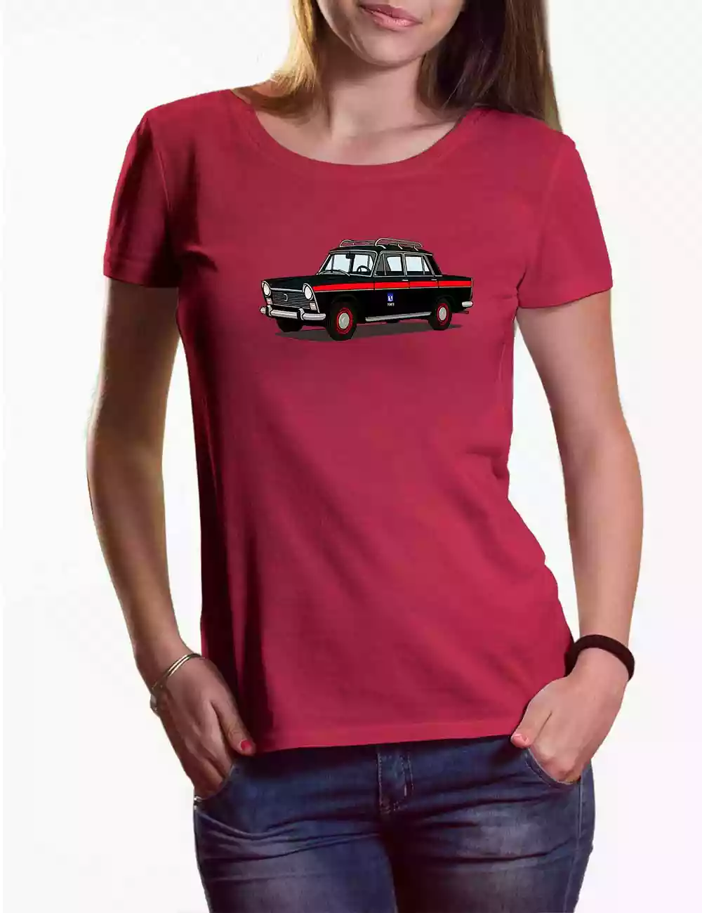 Camiseta chica Taxi Vintage - Imagen 4