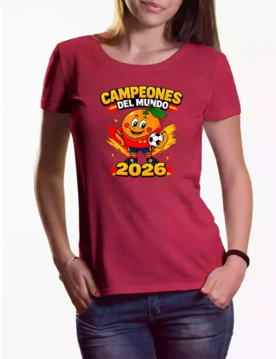 Camiseta chica Naranjito Campeón del Mundo