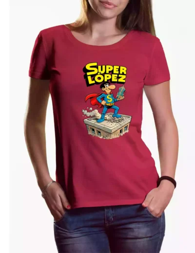 Camiseta chica Super López Azotea