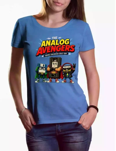 Camiseta chica Vengadores Analógicos